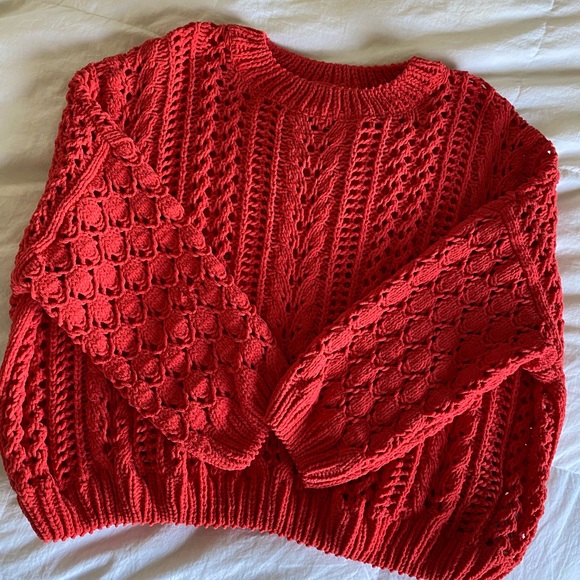 Forever 21 bright pink sweater - Picture 1 of 3